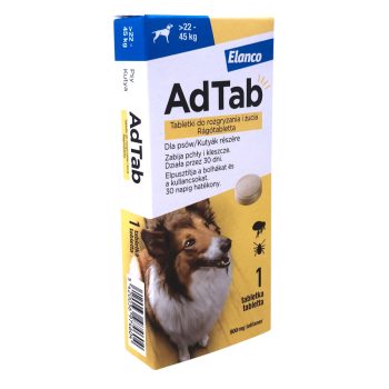   AdTab rágótabletta óriás testű kutyáknak (>22-45 kg) 900mg