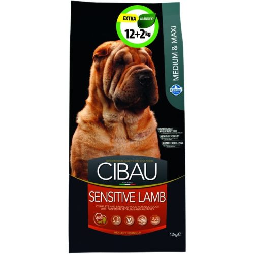 Cibau Sensitive Lamb Medium/Maxi 12+2kg Promo