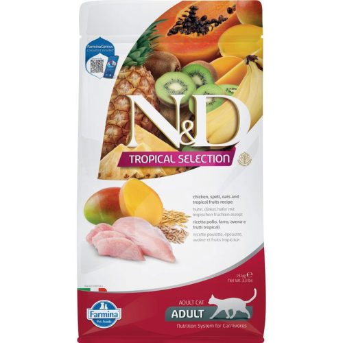 N&D Tropical Selection Cat Chicken Adult 1,5kg