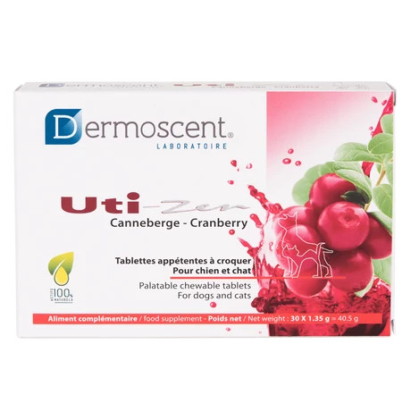 Dermoscent Uti-Zen® húgyúti egészség támogató tabletta kutyák és macskák részére 30x