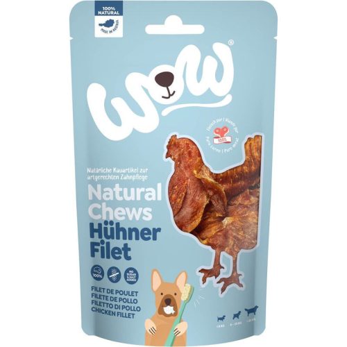 WOW Dog Natural Chews Csirkefilé jutalomfalat 250g