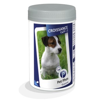 Pet Phos® Growth Dog Ca/P=2 ízesített tabletta kutyáknak