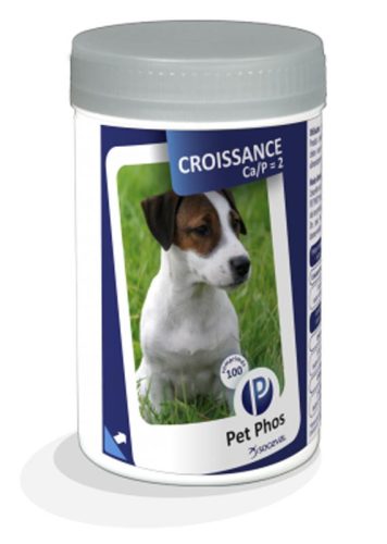 Pet Phos® Growth Dog Ca/P=2 ízesített tabletta kutyáknak