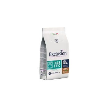   Exclusion Diabetic Pork&Sorghum 2kg kutyatáp kisméretű cukorbeteg kutyáknak