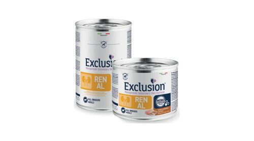 Exclusion Canine Renal Pork & Sorghum and Rice (Sertés, cirok, rizs) konzerv 400g/6db
