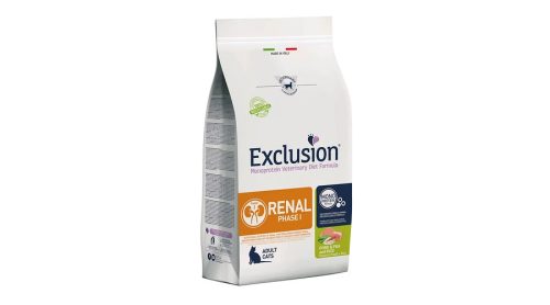 Exclusion Renal Cat Pork&Pea&rice 1,5 kg veseelégtelenségben szenvedő felnőtt macskáknak(phase 1)