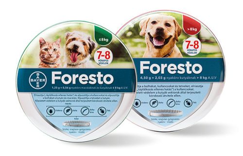 Foresto nyakörv 8 kg alatt kutya és macska részére