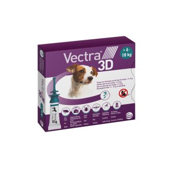 VECTRA® 3D rácsepegtető oldat kutyáknak S (4-10 kg)