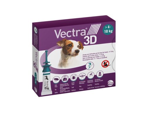VECTRA® 3D rácsepegtető oldat kutyáknak S (4-10 kg)