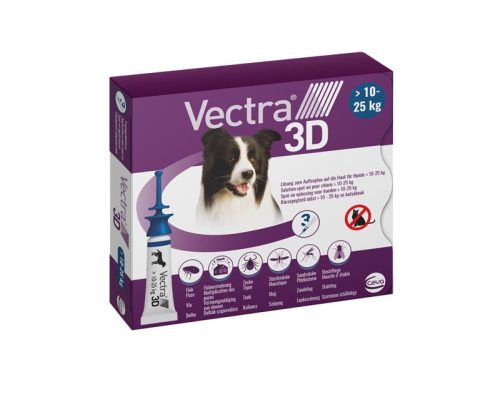 VECTRA® 3D rácsepegtető oldat kutyáknak M (10-25 kg)